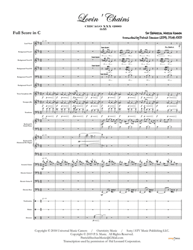 Lovin Chains (arr. Patrick Sheehan)