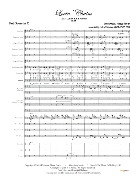 Lovin Chains (arr. Patrick Sheehan)