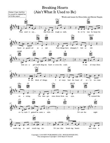 Breaking Hearts (ain't What It Used To Be) (arr. Ryan D. Neaveill)