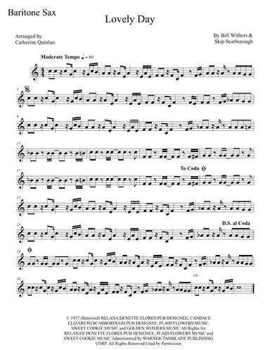 Lovely Day (arr. Catherine Quinlan)