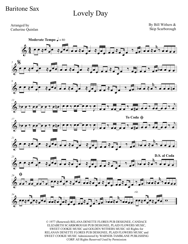 Lovely Day (arr. Catherine Quinlan)