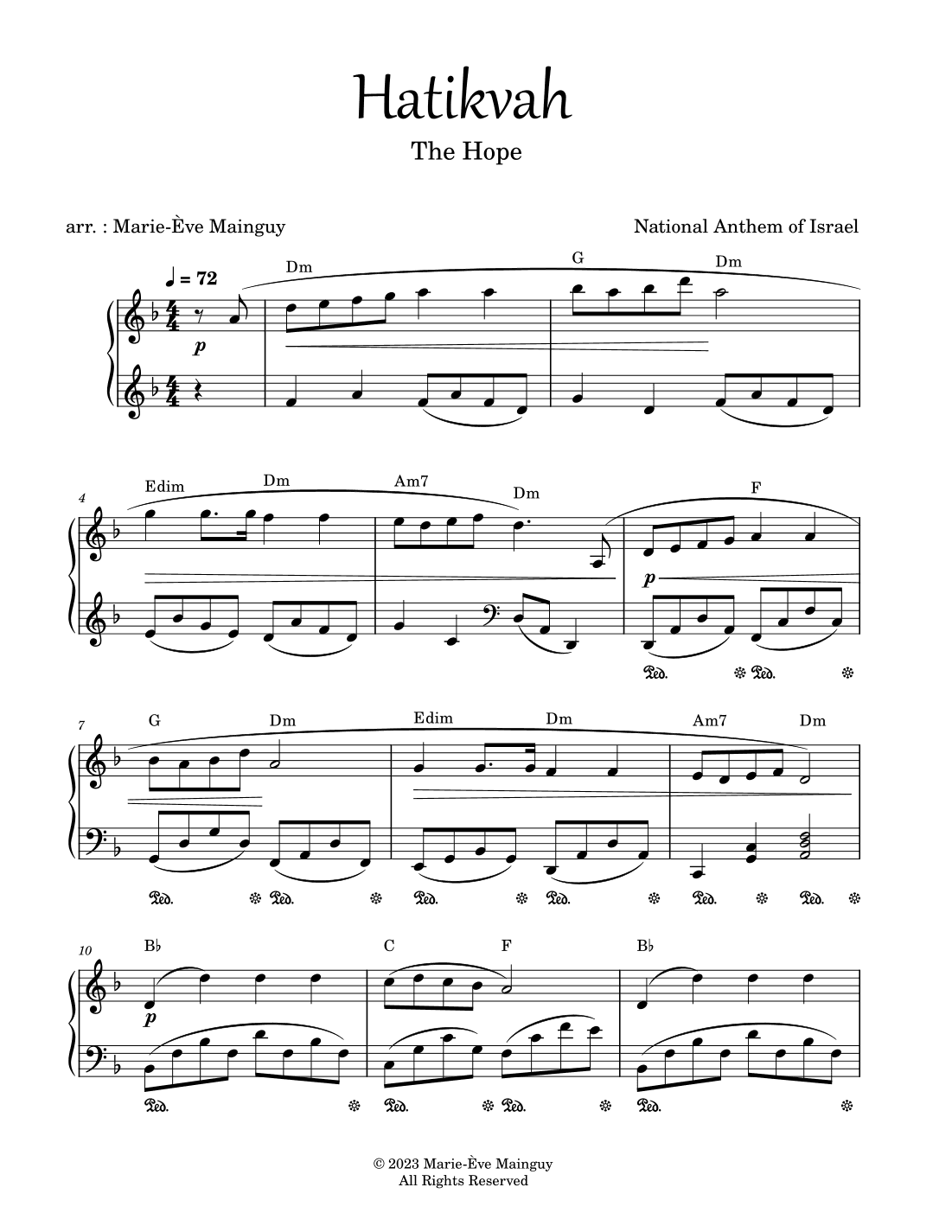 Katikvah (arr. Marie-Ève Mainguy)