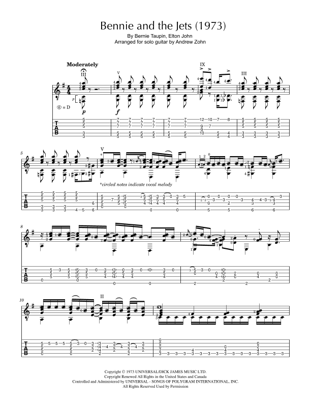 Bennie And The Jets (arr. Andrew Zohn)