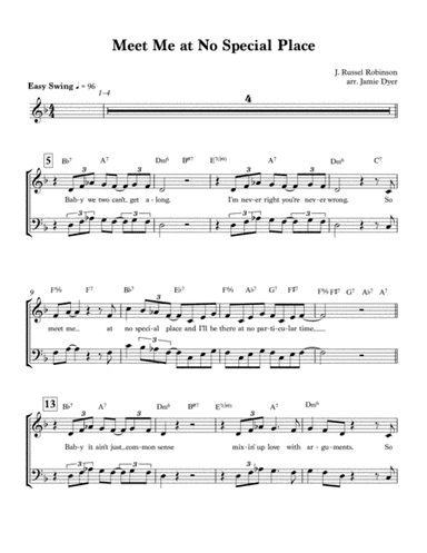 Meet Me At No Special Place (and I'll Be There At (arr. Jamie Dyer)