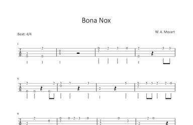 Bona Nox (arr. Bettina Schipp)