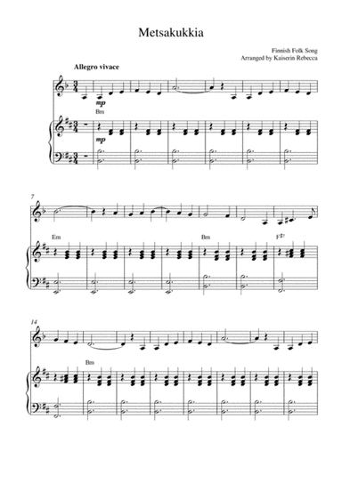 Metsakukkia (arr. Kaiserin Rebecca)