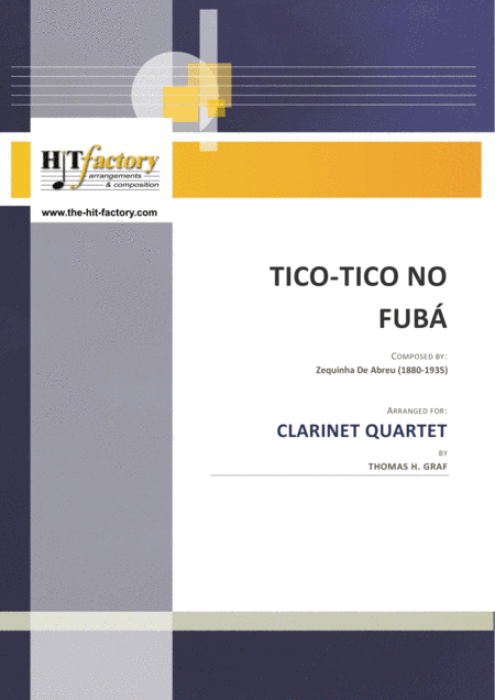 Tico-Tico no Fubá - Choro - Clarinet Quartet (arr. Thomas H. Graf)