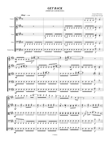 Get Back (arr. RAUL NORIEGA)