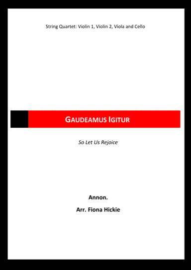 Gaudeamus Igitur (arr. Fiona Hickie)