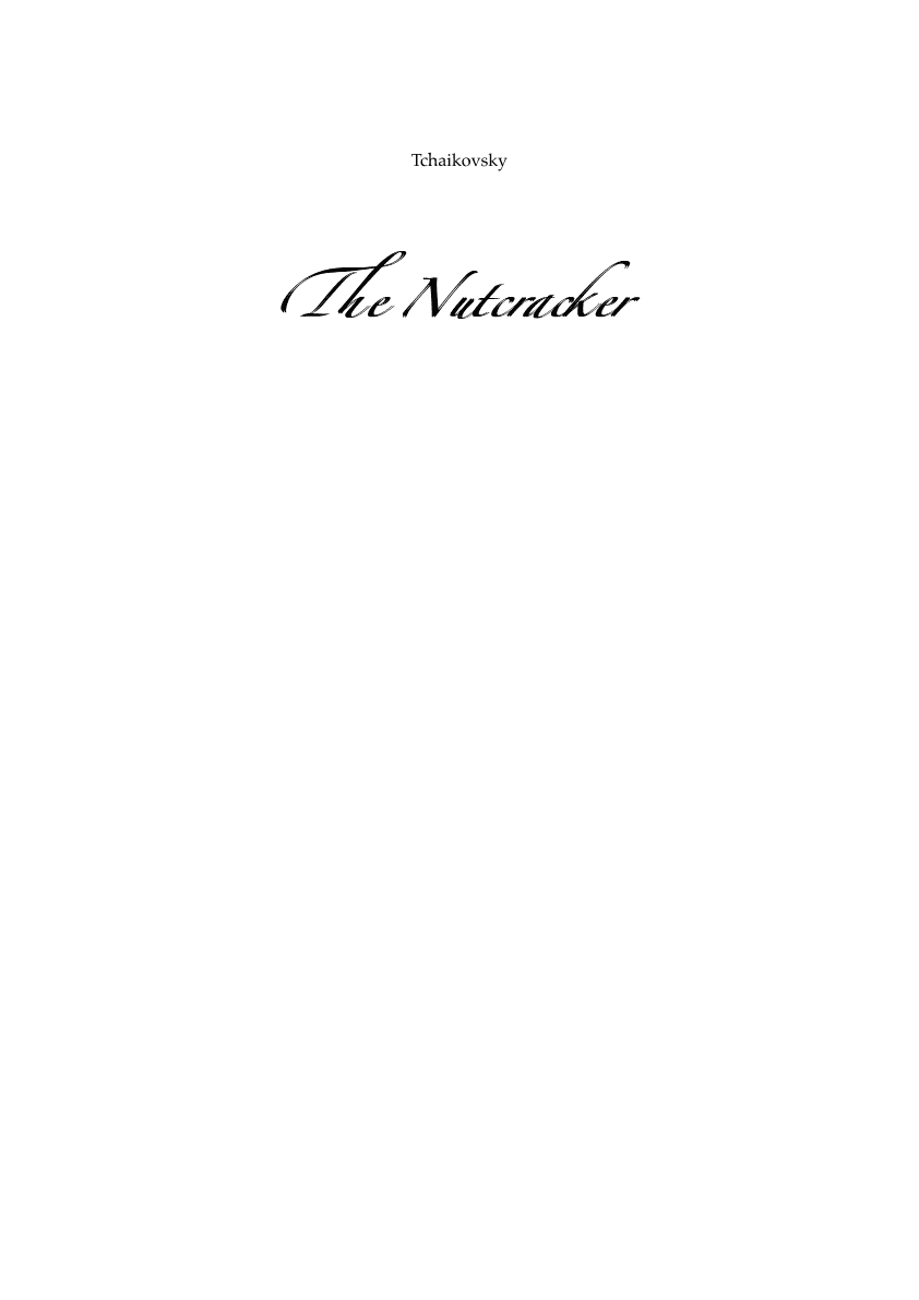 The Nutcracker (arr. The Fluffy Hat Music Co.)