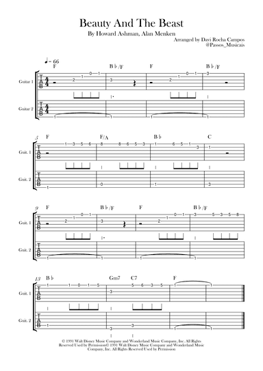 Beauty And The Beast (arr. Davi Rocha Campos)