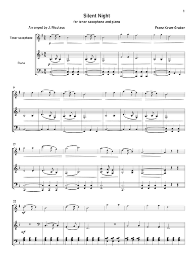Silent Night (arr. John Nicolaus)