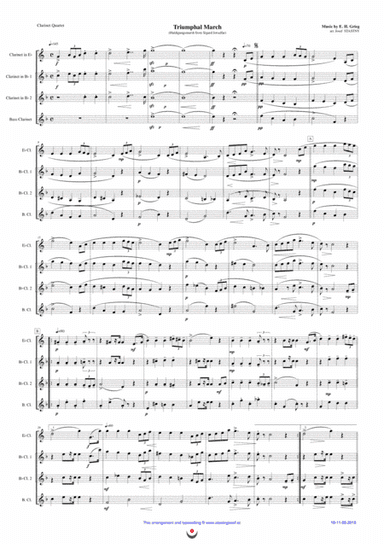 Triumphal March (Grieg) (arr. Josef Štastný)