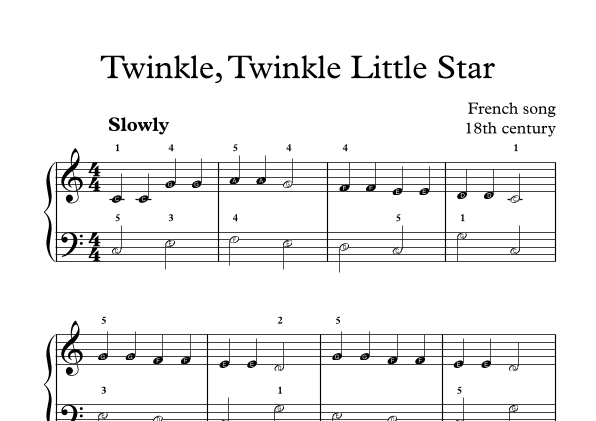 Twinkle, Twinkle Little Star (arr. Michał Pach)
