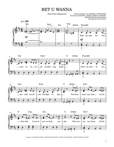 Bet U Wanna (arr. Frank Pisani)