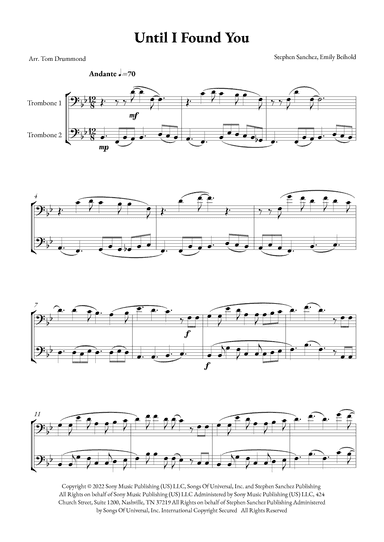 Until I Found You (arr. Tom Drummond)