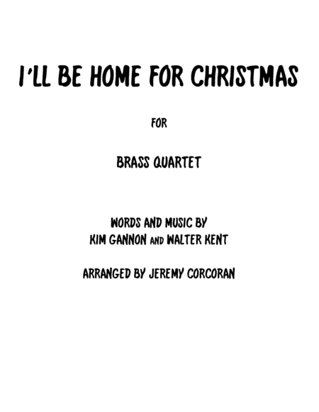 I'll Be Home For Christmas (arr. Jeremy Corcoran)