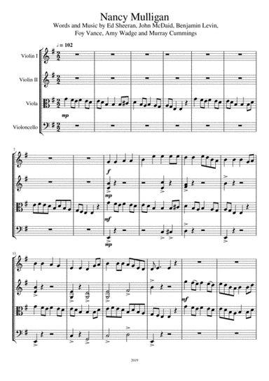 Nancy Mulligan (arr. R Richardson)