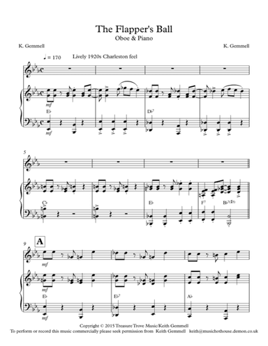The Flapper;s Ball: Oboe & Piano