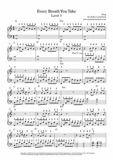 Every Breath You Take (arr. Pedro Lutterbach)