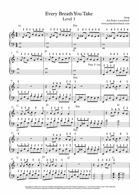 Every Breath You Take (arr. Pedro Lutterbach)