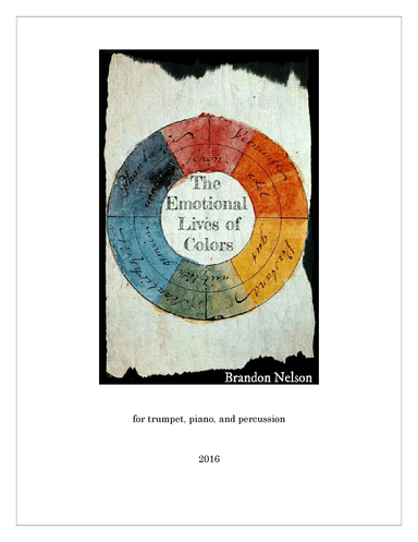 The Emotional Lives of Colors (for trumpet, piano, and percussion)