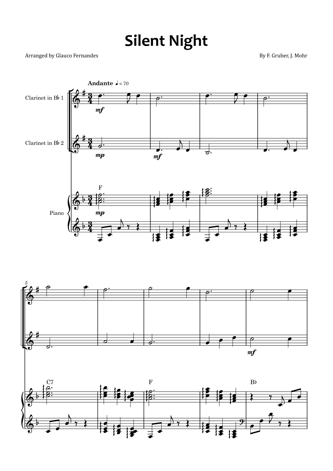 Silent Night (arr. Glauco Fernandes)