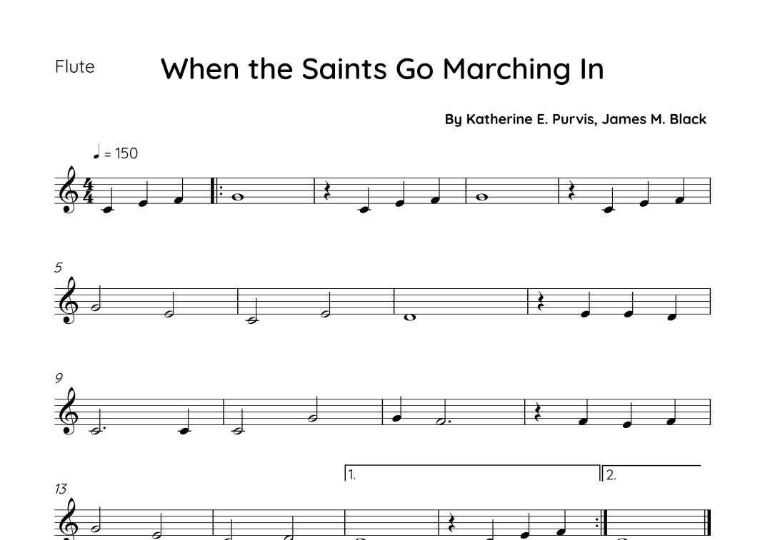 When The Saints Go Marching In (arr. Sales)