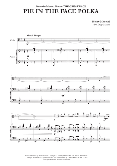 Pie In The Face Polka (arr. Diego Marani)