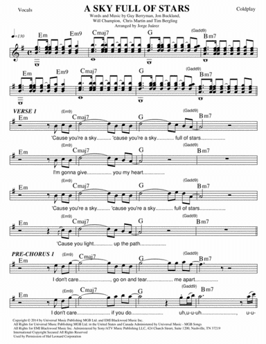 A Sky Full Of Stars (arr. Jorge Juárez)