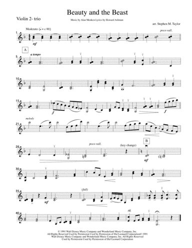 Beauty And The Beast (arr. Stephen M. Taylor)
