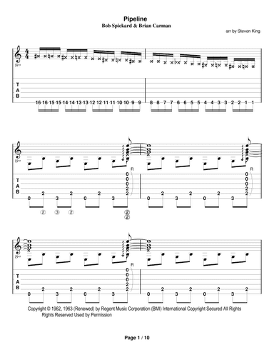 Pipeline (arr. Steven King)