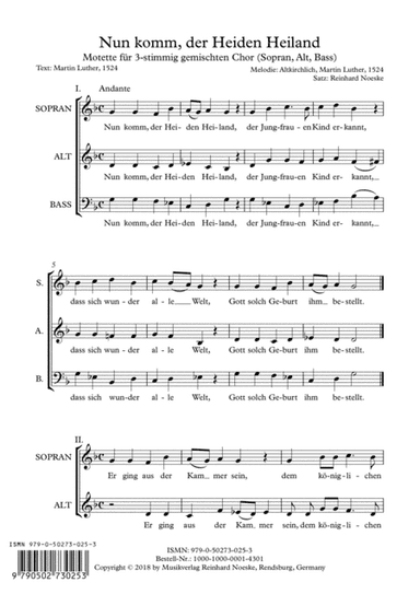 Nun komm, der Heiden Heiland