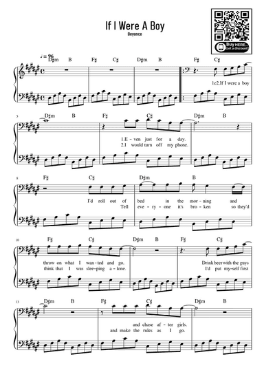 If I Were A Boy (arr. eduardo)