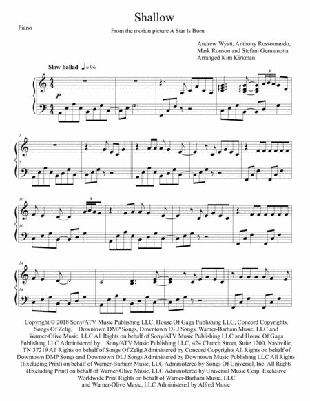 Shallow (arr. Kim Kirkman)