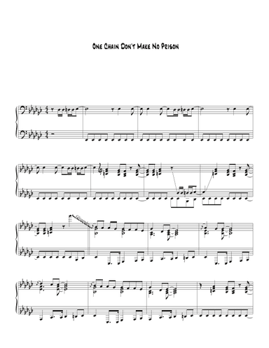One Chain Don't Make No Prison (arr. Biegler)