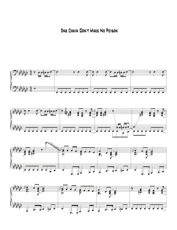 One Chain Don't Make No Prison (arr. Biegler)