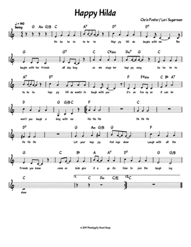 Happy Hilda - Lead Sheet