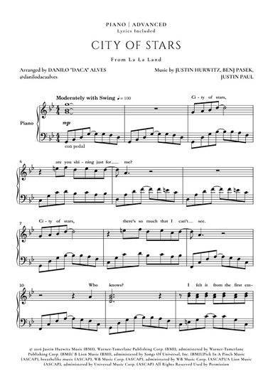 City Of Stars (arr. Danilo "Daca" Alves)