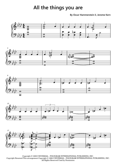 All The Things You Are (arr. Funtom)