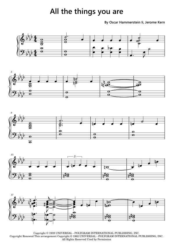 All The Things You Are (arr. Funtom)