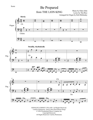 Be Prepared (arr. Rob Hlebinsky)