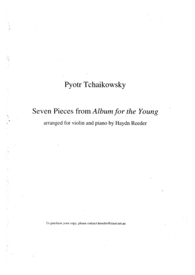 Seven pieces from Album for the Young (arr. Haydn Reeder)