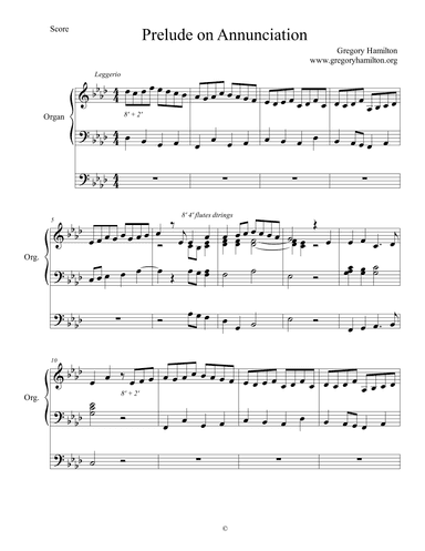 Prelude on "Annunciation"