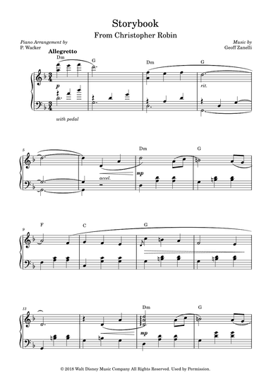 Storybook (arr. P. Wacker)