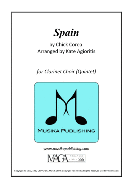 Spain (arr. Kate Agioritis)