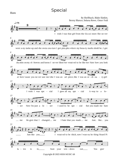 Special (arr. Alex Nunes Rodrigues)