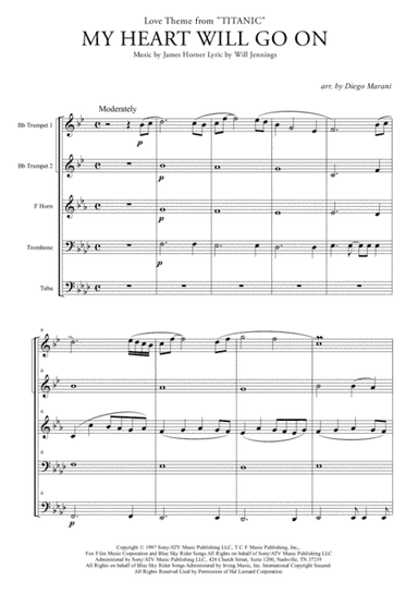 My Heart Will Go On (Love Theme from Titanic) (arr. Diego Marani)