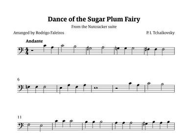 Sugar Plum Fairy theme (arr. Rodrigo Faleiros)