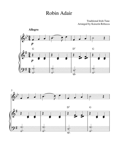 Robin Adair (arr. Kaiserin Rebecca)
